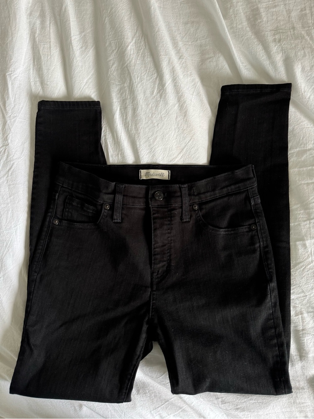 Madewell 9” High Riser Skinny Skinny Black Jean